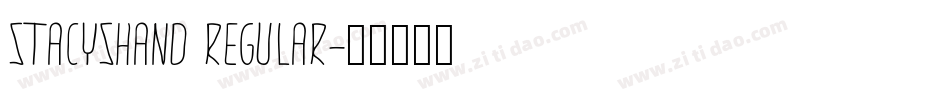 StacysHand Regular字体转换